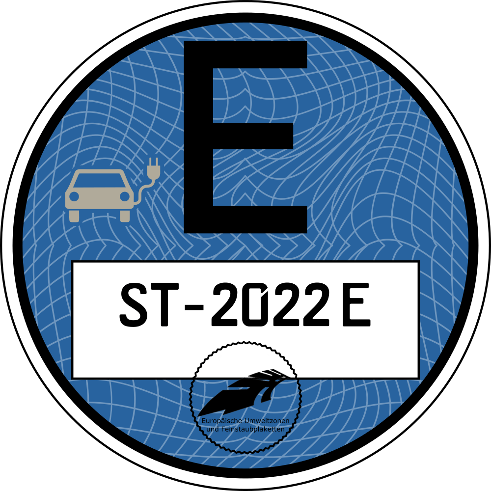 E-Plakette Duitsland Buitensticker