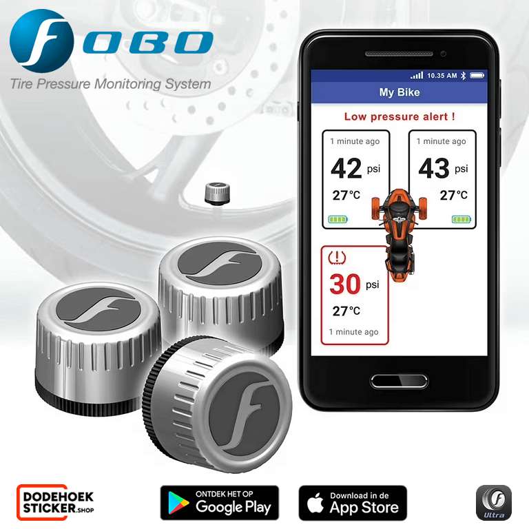 Fobo Bike 2 voor Trikes TPMS (3 Sensoren)